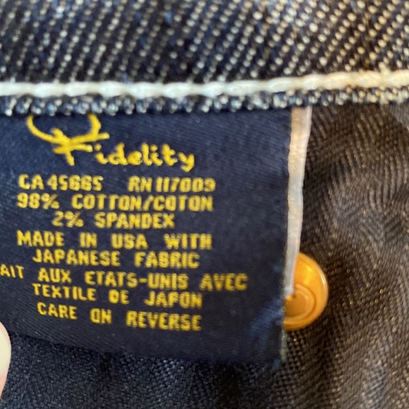 Fidelity bella donna mid rise boot cut Alloy Jet wash US made Japanese denim - Picture 7 of 15